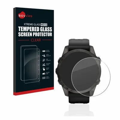 Produktbild von Savvies Schutzglas für Garmin Epix Pro (Gen 2) (42 mm) Displayschutz 9H Glas klar transparent