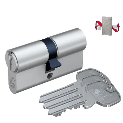 Zdjęcie produktu dla BASI - AS - Podwójny cylinder profilowy - 55/65 mm - Klucze identyczne nr 34 - Funkcja awaryjna i bezpieczeństwa
