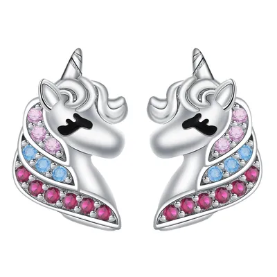 Produktbild von 925 Sterling Silber Einhorn Ohrringe für Frauen