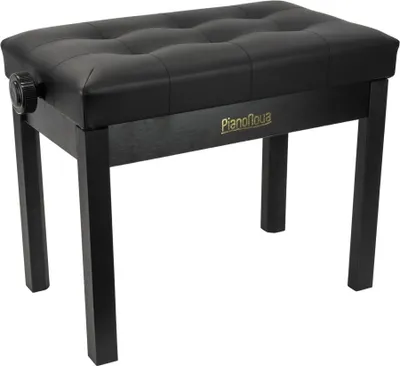 Produktbild von Pianonova DPB2025-BK Klavierhocker aus Holz Black