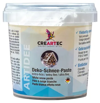 Produktbild von CREARTEC Deko Schnee Paste Weiß Extra Fein - Inhalt 300g, Kunstschnee - 78167