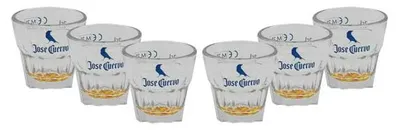 Produktbild von Jose Cuervo 6er Set Shotglas Schnapsglas Gläser Set
