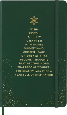 Produktbild von Moleskine Holiday Notizbuch, L/A5, Liniert, Geb, Myrte