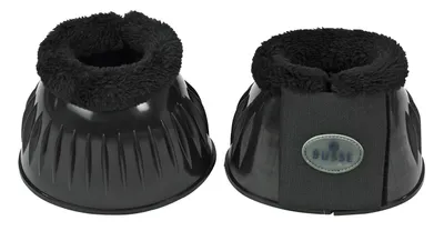 Produktbild von Busse Hufglocken STURDY- PLUSH PVC Gummi mit Fellrand schwarz, Busse_17_Groessen:M