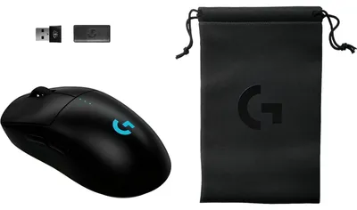 Produktbild von Logitech G PRO 2 LIGHTSPEED Mouse, Beidhändig, Optisch, RF Wireless, 32000 DPI, 1 ms, Schwarz