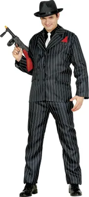 Immagine prodotto di Fiestas Guirca - Costume da gangster per uomo FG1162 (S) (Nero/Bianco)