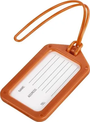 Immagine prodotto di Etichetta per bagagli Hama 9 x 5 cm, set di 2, arancione (00139509)