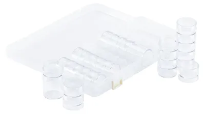 Produktbild von Vaessen Creative Aufbewahrungsbox Transparent mit Deckel von 12,5 x 9,5 x 5,6 cm
