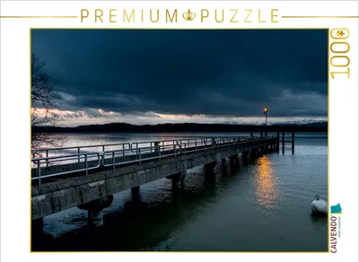 Produktbild von Calvendo Abendstimmung am Murtensee 1000 Teile Puzzle quer 640x480mm, Wahli Thomas; 7394739