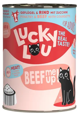 Produktbild von Lucky Lou Lifestage Adult Geflügel & Rind 6x 400 g