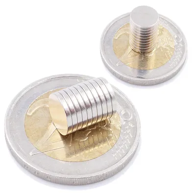 Produktbild von Brudazon | 25 Scheibenmagnete 8x1 mm | N52 Klasse Neodym Magnete | Modellbau