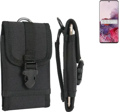 Produktbild von K-S-Trade Holster Handy Hülle kompatibel mit Samsung Galaxy S20 Exynos Holster Handytasche Gürtel Tasche Schutz Hülle Robust Outdoor schwarz