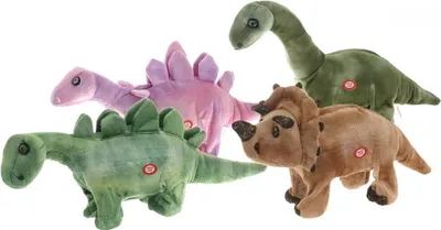 Zdjęcie produktu dla PLYŠ Dinozaur 35cm Chodzący Repeater Zasilany bateryjnie REC 4 Gatunki Dźwięku