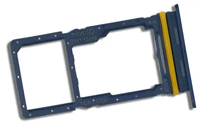 Produktbild von Original Hybrid-SIM-Kartenhalter für Samsung Galaxy A17 5G (A176B) Blau