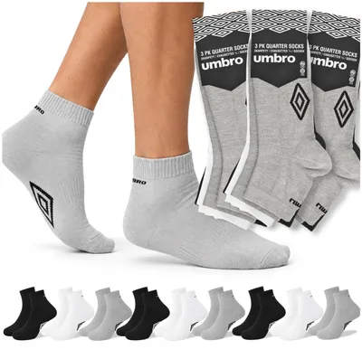 Productafbeelding van UMBRO Heren Quartersokken 9 Paar, Kleurenmix, Maat 39-42