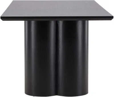 Immagine prodotto di FURNLUX Tavolo da pranzo Olivia Black 100cm / Hauptfarbe: Schwarz / Dimensioni: 100 x 210 x 77 cm