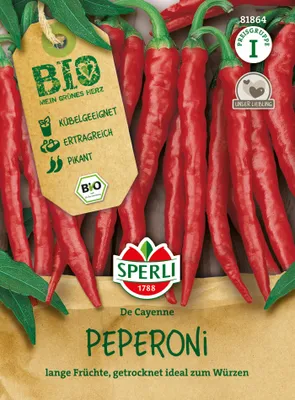 Produktbild von SPERLI Peperonisamen De Cayenne Capsicum annuum 30 Pflanzen