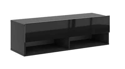 Produktbild von "Derby" Hängeschrank TV mit Regalfächern für Fernseher, in der Farbe Schwarz, 100 x 32,5 x 31,5 cm