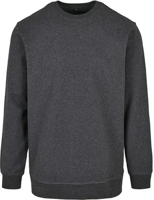 Produktbild von Build Your Brand Basic BB003 | Herren Basic Crewneck Regular Fit - Farbe: Charcoal - Größe: XL