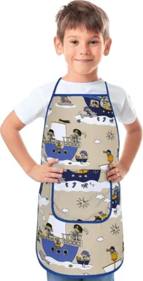 Produktbild von Kinderschürze - 37 x 47 cm, für Kinder von 3 - 5 Jahren - Blau