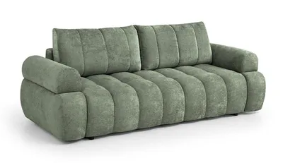 Produktbild von MAYO Sofa mit Schlaffunktion, Ausziehsofa, mit Bettkasten [Olive: Kiara 861]