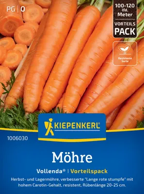 Produktbild von Kiepenkerl Saatgut Möhrensamen Vollenda Vorteilspackung für ca. 25 – 36 m²