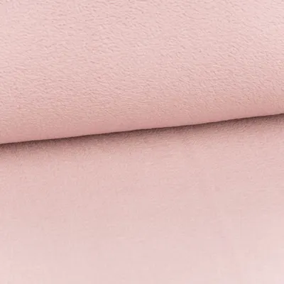 Produktbild von Fleecestoff Meterware Wellness Doubleface einfarbig blush rosa 1,45m