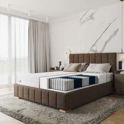 Zdjęcie produktu dla Materac kieszeniowy EVIG 140x200 cm sprężyny kieszeniowe i pianka 22 cm
