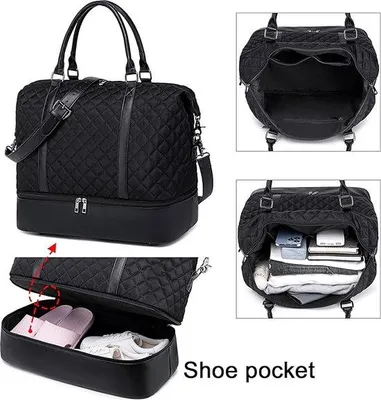 Produktbild von Famanu Handgepäck Tasche - Elegante Reisetasche mit Schuhfach