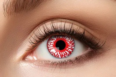 Obrázek produktu pro Týdenní kontaktní čočky Motivové čočky Červené varianty Bloodshot