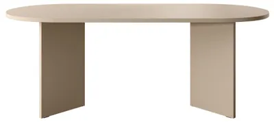 Produktbild von Selsey OVO - Esstisch oval, Cappuccino, 90x204 cm