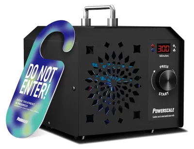 Zdjęcie produktu dla OZB2: Komercyjny generator ozonu o wydajności 150 000 mg/h. Przemysłowe urządzenie do oczyszczania powietrza, usuwania zapachów, dezynfekcji i sterylizacji. Kolor: czarny. Wydajność: 150 mg/h