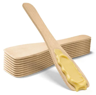 Produktbild von Set mit 10 Holzspateln, hitzebeständig und geeignet für Kochen und Backen