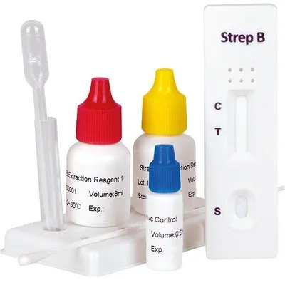 Image de Cleartest Strep-B (GBS) Streptococcus B test, Pack : 10 tests | Paquet (10 tests)
