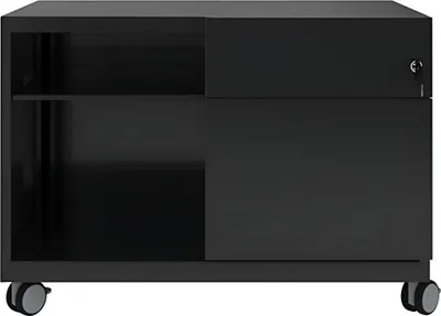 Produktbild von BISLEY Note™ Caddy Rollcontainer schwarz 2 Auszüge 80,0 x 49,0 x 56,3 cm
