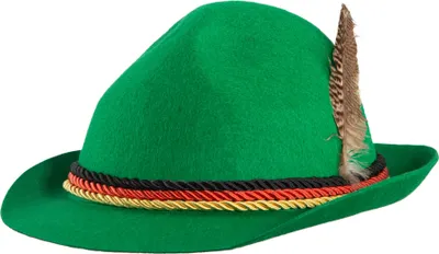 Produktbild von Grüner Trachtenhut mit Deutschlandfarben - grün