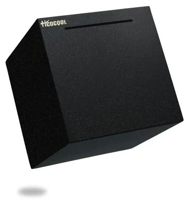Produktbild von Spardose aus Edelstahl (15 cm), schwarz