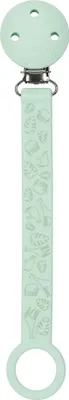 Immagine prodotto di NATTOU Clip per ciuccio in silicone con stampa verde menta