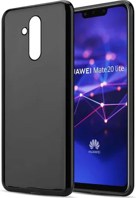 Produktbild von Cadorabo Hülle für Huawei MATE 20 LITE Schutz Hülle in Schwarz Schutzhülle TPU Silikon Cover Etui Case