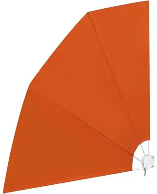 Produktbild von Terracotta Balkonwindscherm 210 x 210 cm - Inklapbares Privacyschirm - UV- und Wetterbeständig - Wandmontage für Terras und Balkon