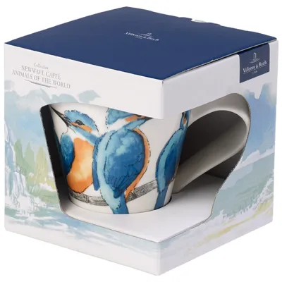 Produktbild von Villeroy & Boch NewWave Caffè Eisvogel Becher mit Henkel (Geschenkkarton)