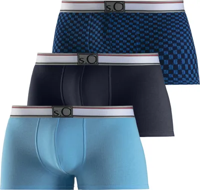 Produktbild von s.Oliver Boxershorts 3 -teilig blue, navy, bedruckt Größe XXL