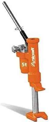 Productafbeelding van Machineheffer HMH 5 (Hefcapaciteit: 5 ton, 360° draaibare klauw, met onderstel (HMH 25), afneembare pomphaan, hydraulische heffer, hefwerktuigen)