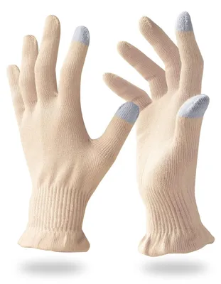 Produktbild von Baumwollhandschuhe für Ekzeme mit Touchscreen-Funktion an den Fingerspitzen
