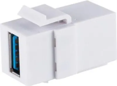 Produktbild von S/CONN maximum connectivity Netzwerk Adapter-Keystone Verbinder USB-A-Buchse 3.0, 5Gbps, Winkel (08-10042)