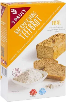 Produktbild von 3 Pauly Backmischung Teffbrot - 407g