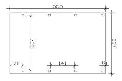 Produktbild von Alpholz Caravan Carport Friesland Carport aus Holz , Unterstand Überdachung