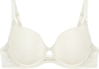 Obrázok produktu pre Triumph Wild Rose Sensation, Tričko, Biela, Kostice, 80B, Elastan, Polyamid, Polyester, 33% Polyamide, 53% Polyester, 14% Elastane