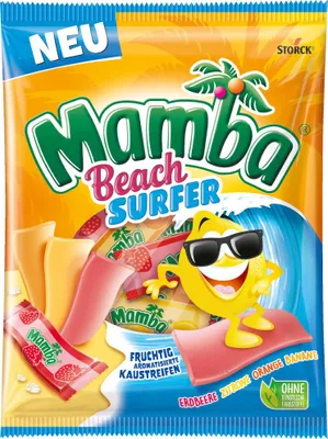 Produktbild von Storck Mamba Beach Surfer Kaustreifen mit Fruchtgeschmack 160g