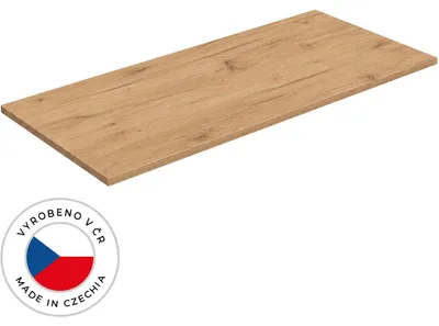 Productafbeelding van Onderkast voor wastafel Adele - goudkleurige eik Craft - 100,2 x 1,8 x 45,3 cm